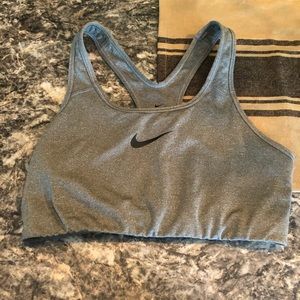 Lg gray sports bra